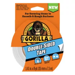 Gorilla Heavy Duty, Extra Long Double Sided Mounting Tape, 1" x  120", Black, (Pa