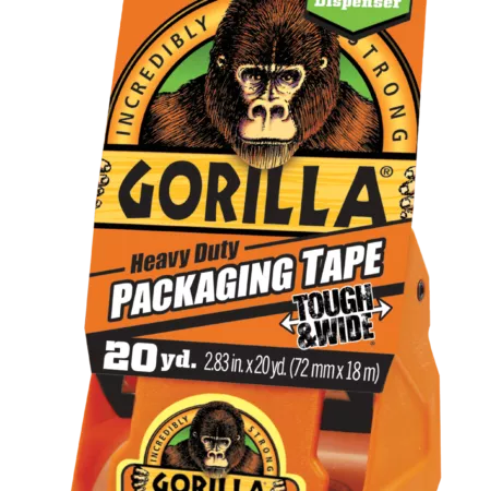 Gorilla Heavy Duty  Packaging Tape Tough & Wide - 2.83 in. x 20 yards (with dispenser)
