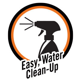 easy, water clean-up