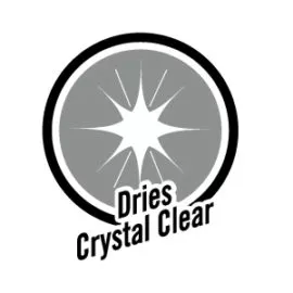 dries crystal clear