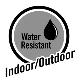 Water resistant indoor/outdoor