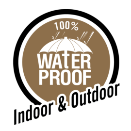 100% Waterproof, indoor and outdoor