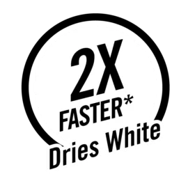 Two times faster dries white