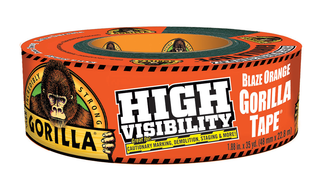 High Visibility Gorilla Tape: Blaze Orange