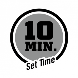 10 minute set time