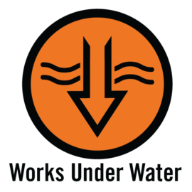 Works under water