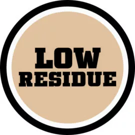 low residue