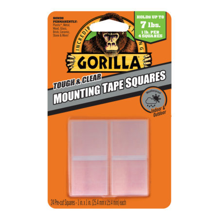 Gorilla Tough and Clear Mounting Tape Squares