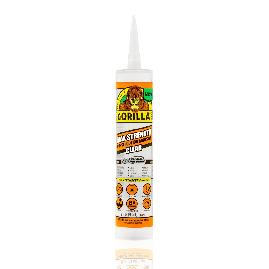 Gorilla Max Strength Construction Adhesive Clear