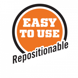 Easy to use repositionable
