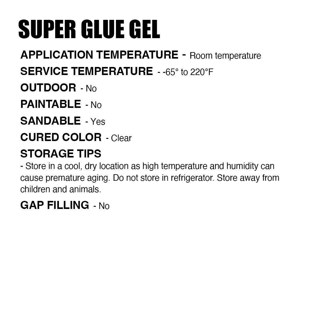 0.71 oz. Super Glue Gel
