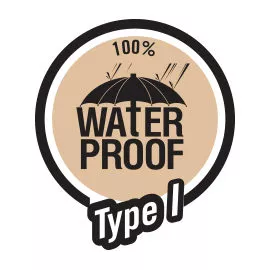100% waterproof type 1
