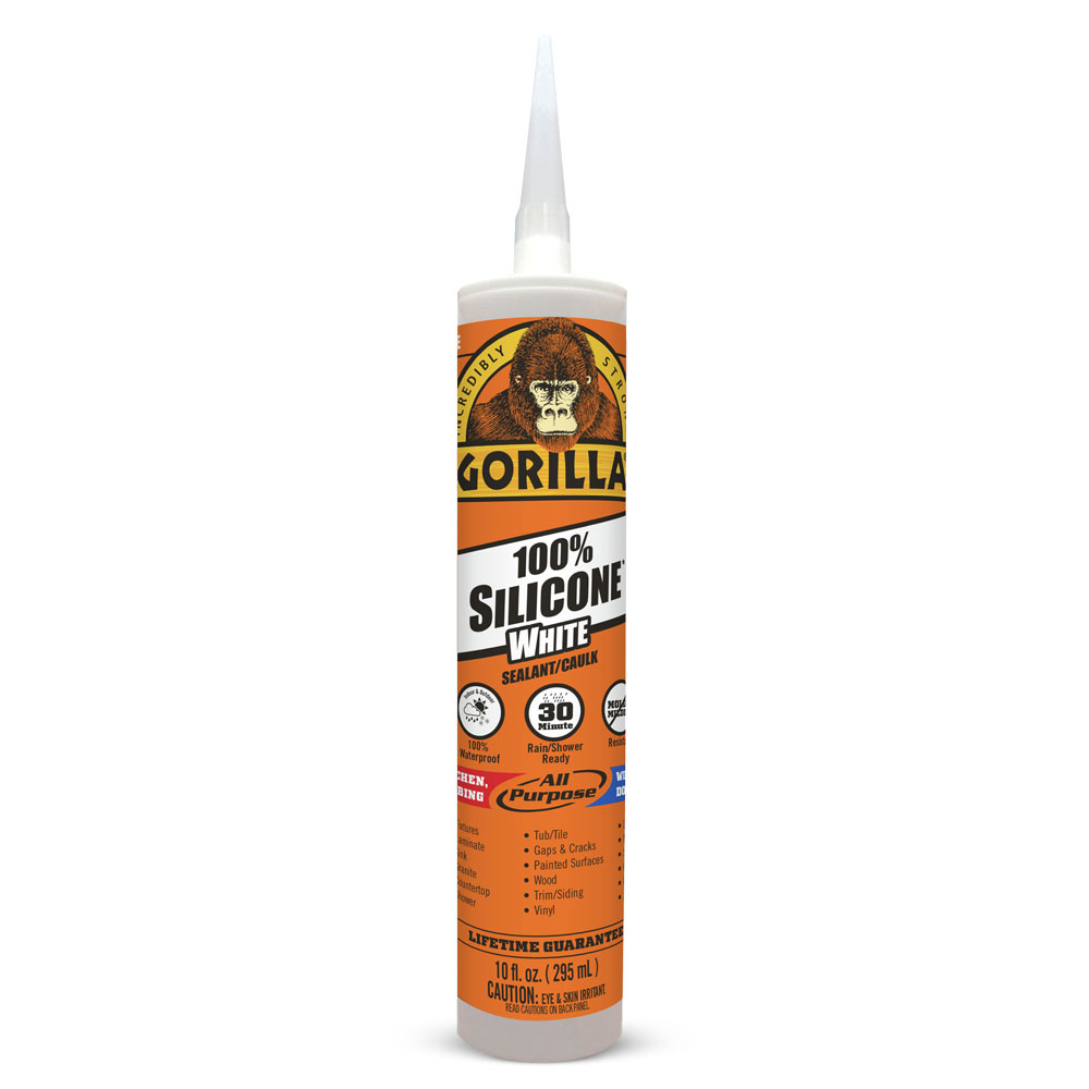 Gorilla 100% Silicone Sealant – White