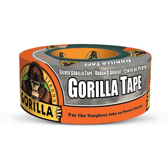 Gorilla Tape SilverTough Thick Strong Grip Bond Weather Resistant Duct Repair 